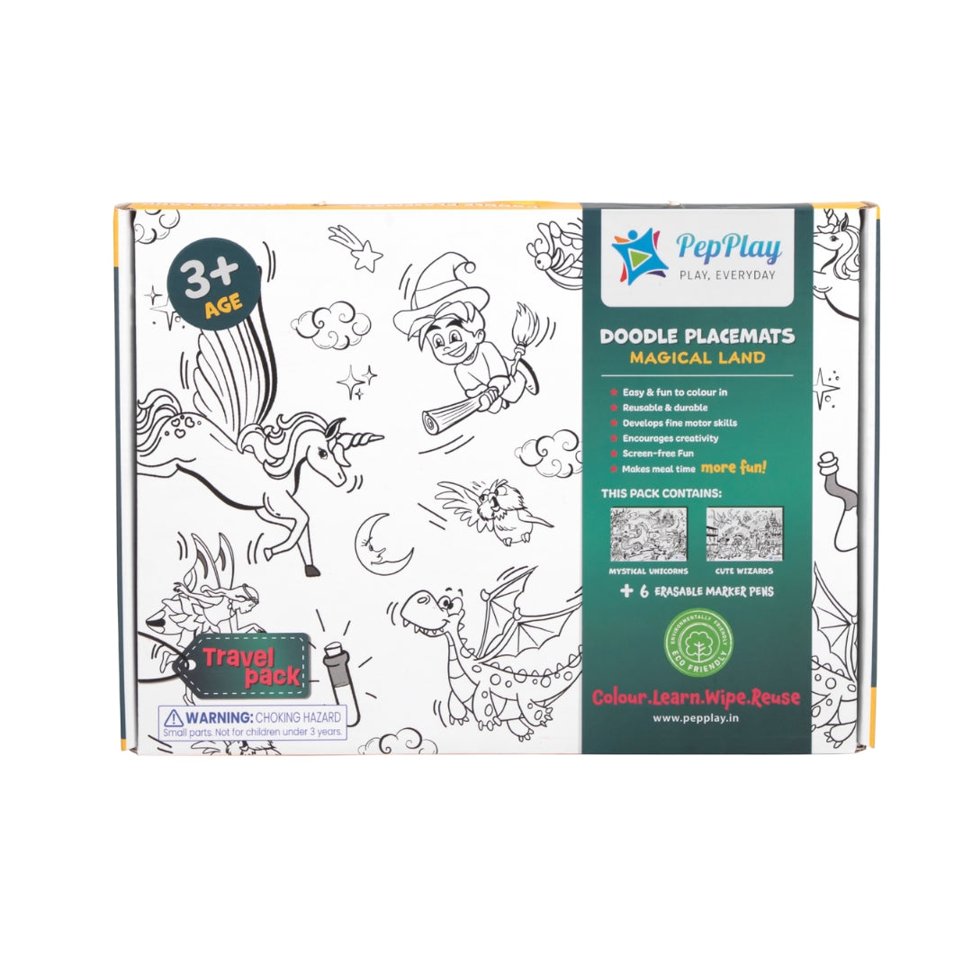 Doodle Placemats Travel Set – Magical Land