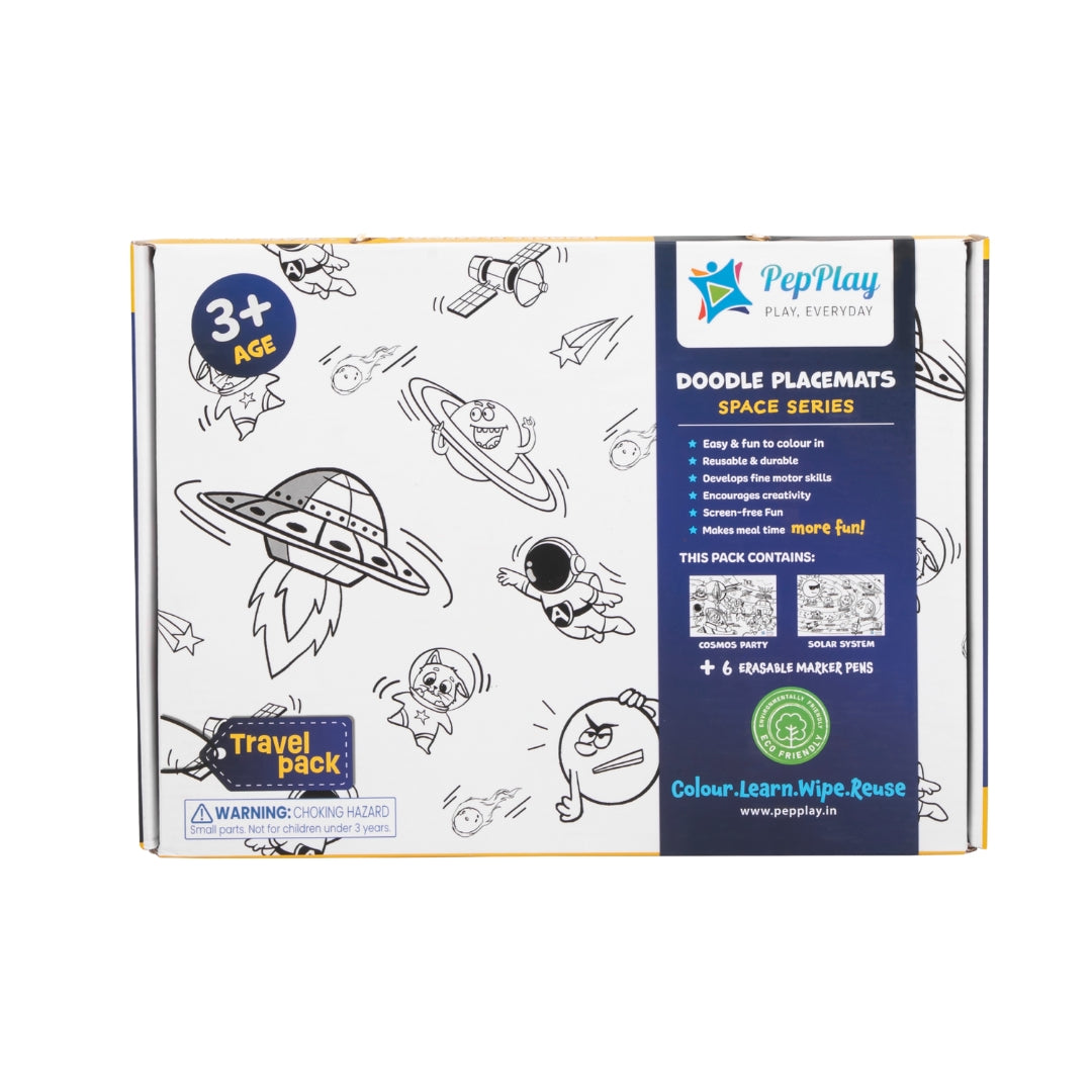 Doodle Placemats Travel Set – Space Series