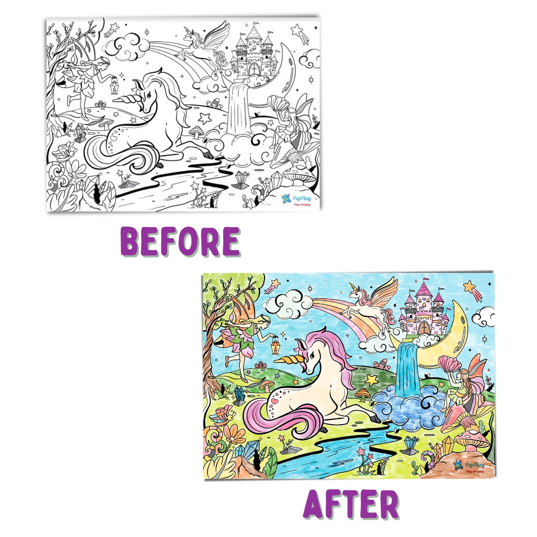 Recolourables Colour & Wipe Placemats - Magical Land