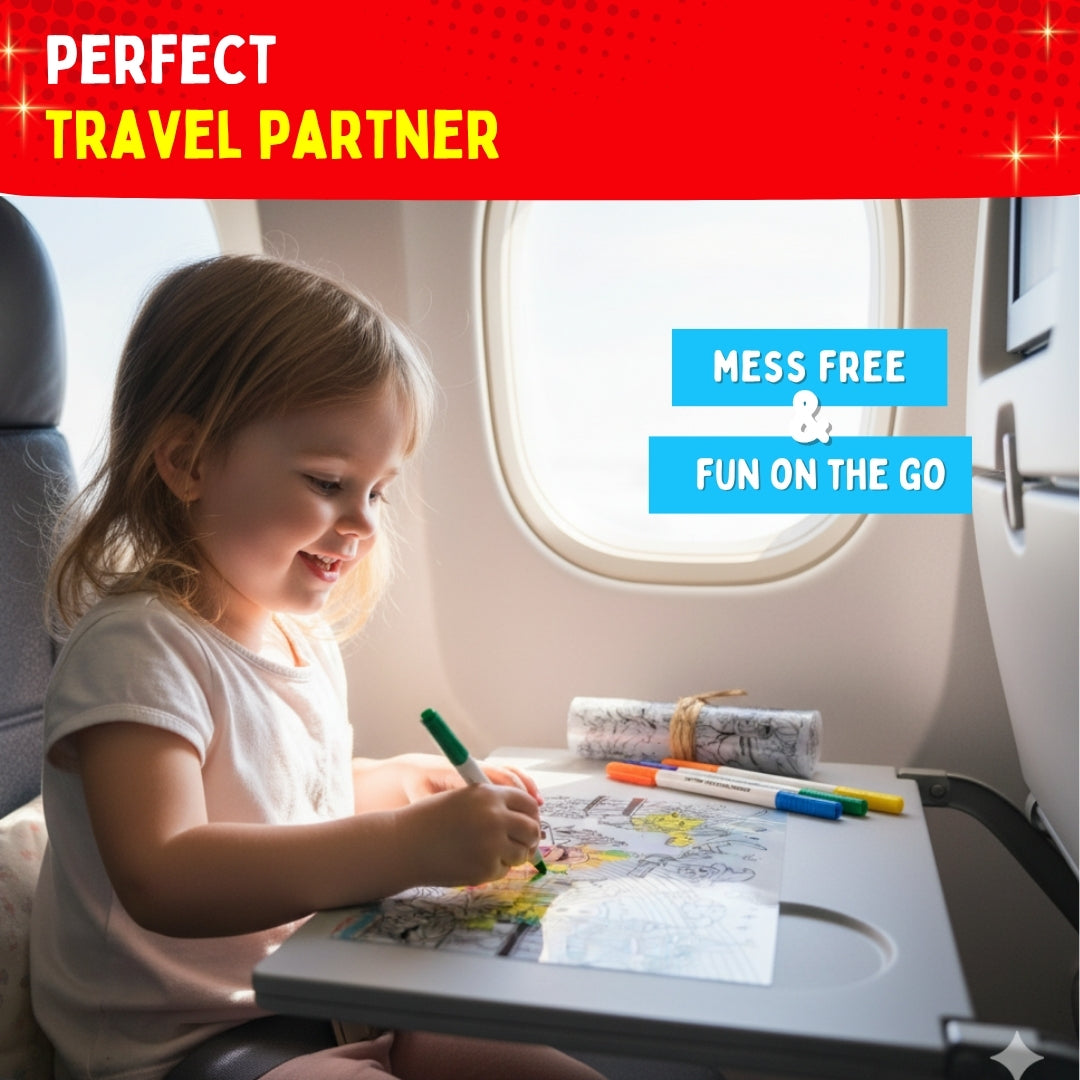 Recolourables Colour & Wipe Placemats - Super Power