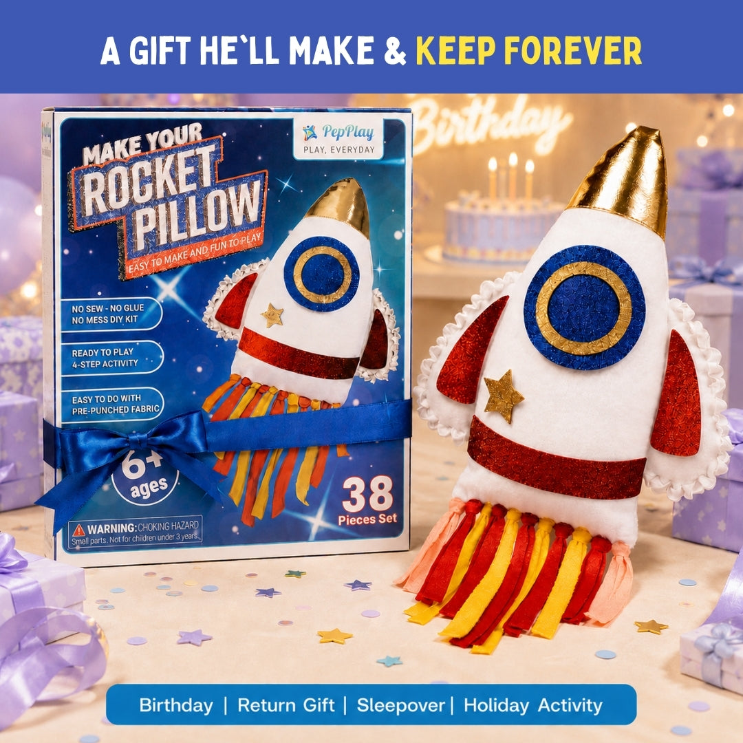Make Your Rocket Pillow | No-Sew DIY Craft Fun | 6+ Years | PepPlay