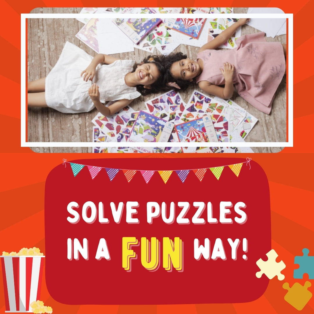Mosaic Sticker Puzzle By Numbers - Circus Carnival