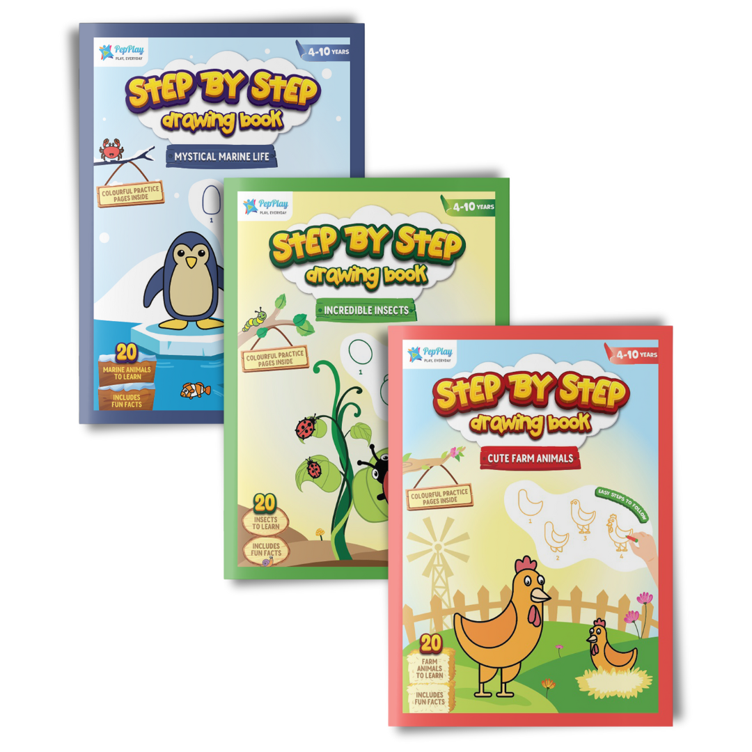 Step by Step Drawing Book Set of 3