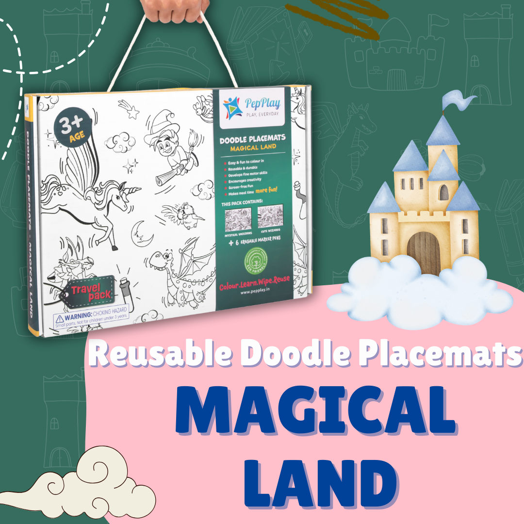 Doodle Placemats Travel Set – Magical Land