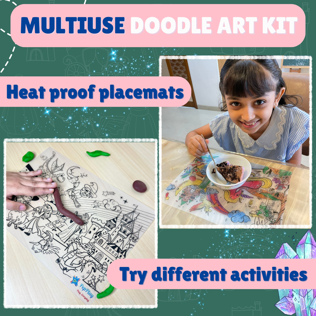 Doodle Placemats Travel Set – Magical Land