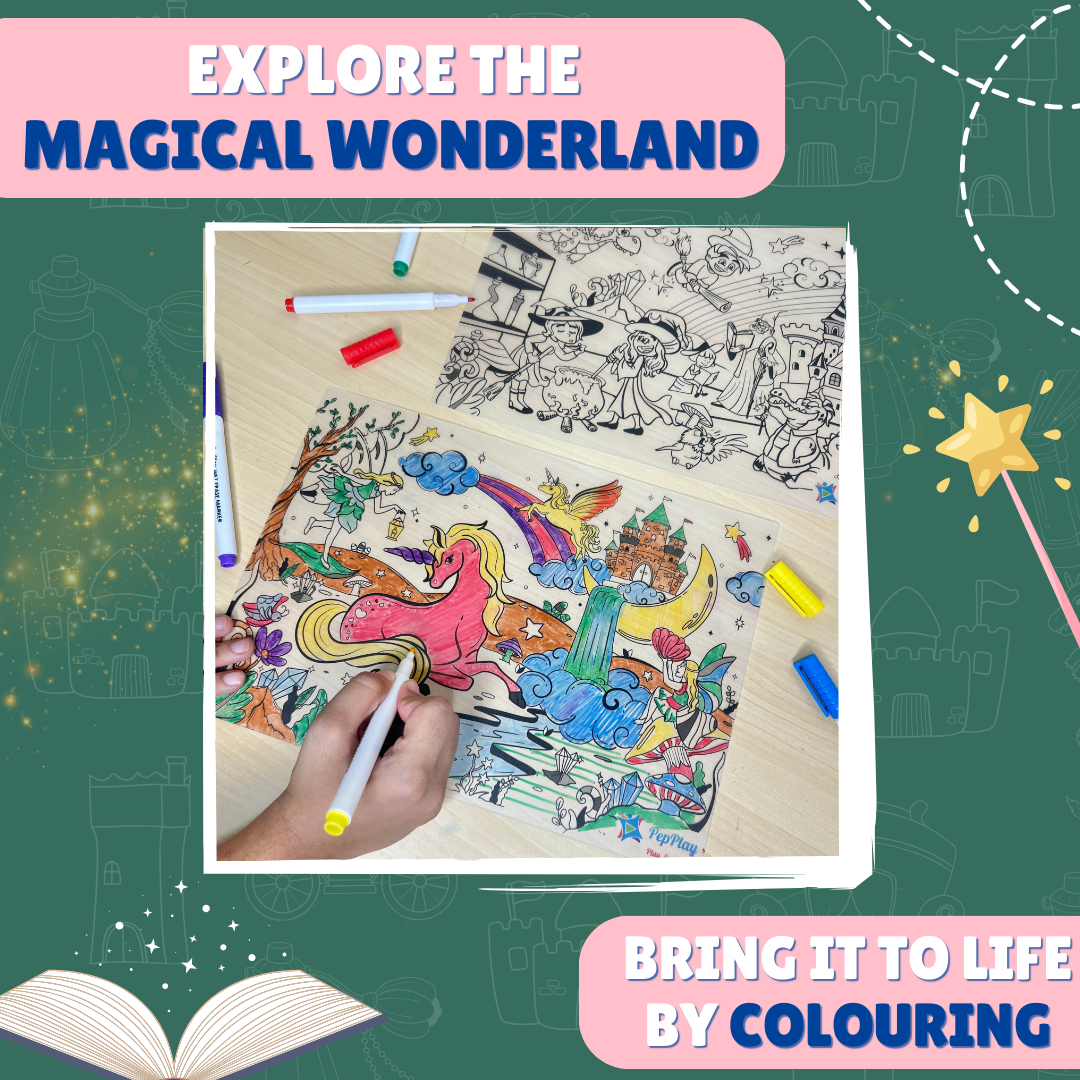 Doodle Placemats Travel Set – Magical Land