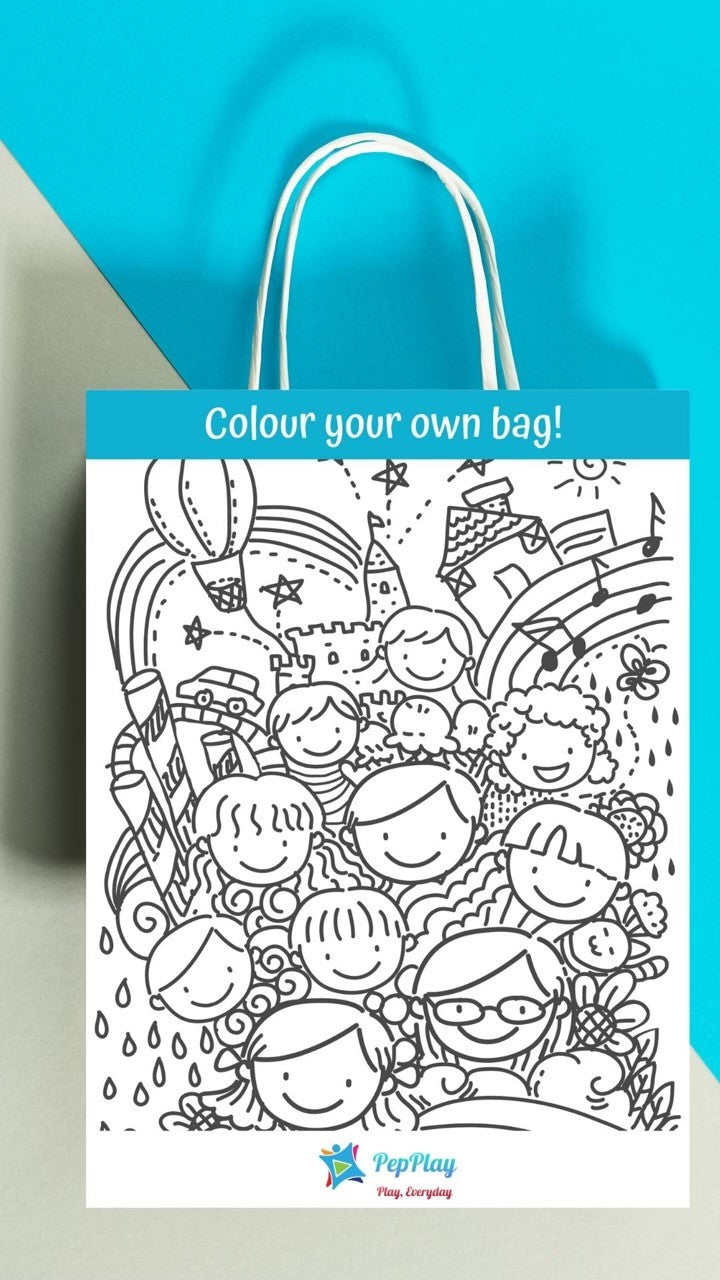 Colour Me Paper Bag – Friends
