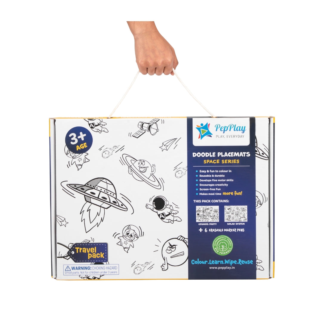 Doodle Placemats Travel Set – Space Series