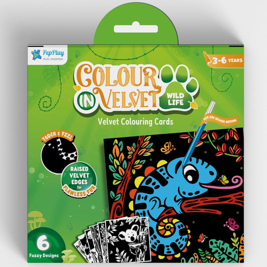 Velvet Colouring cards – Wild