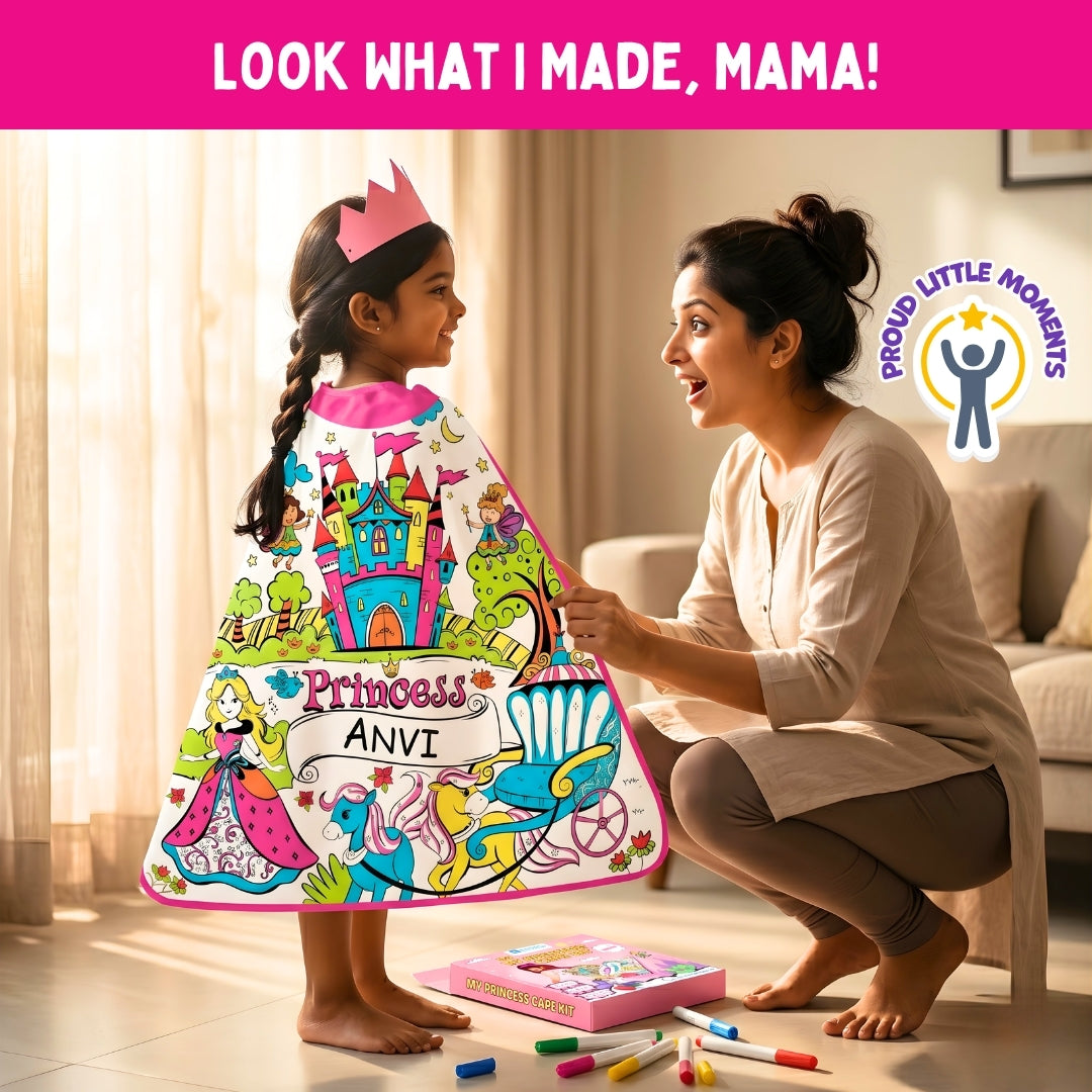 My Princess Cape Kit | Colour, Wear & Pretend Play | 4+ Years | PepPlay
