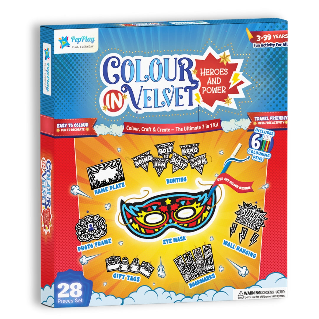 Colour-in Velvet Heroes and Power