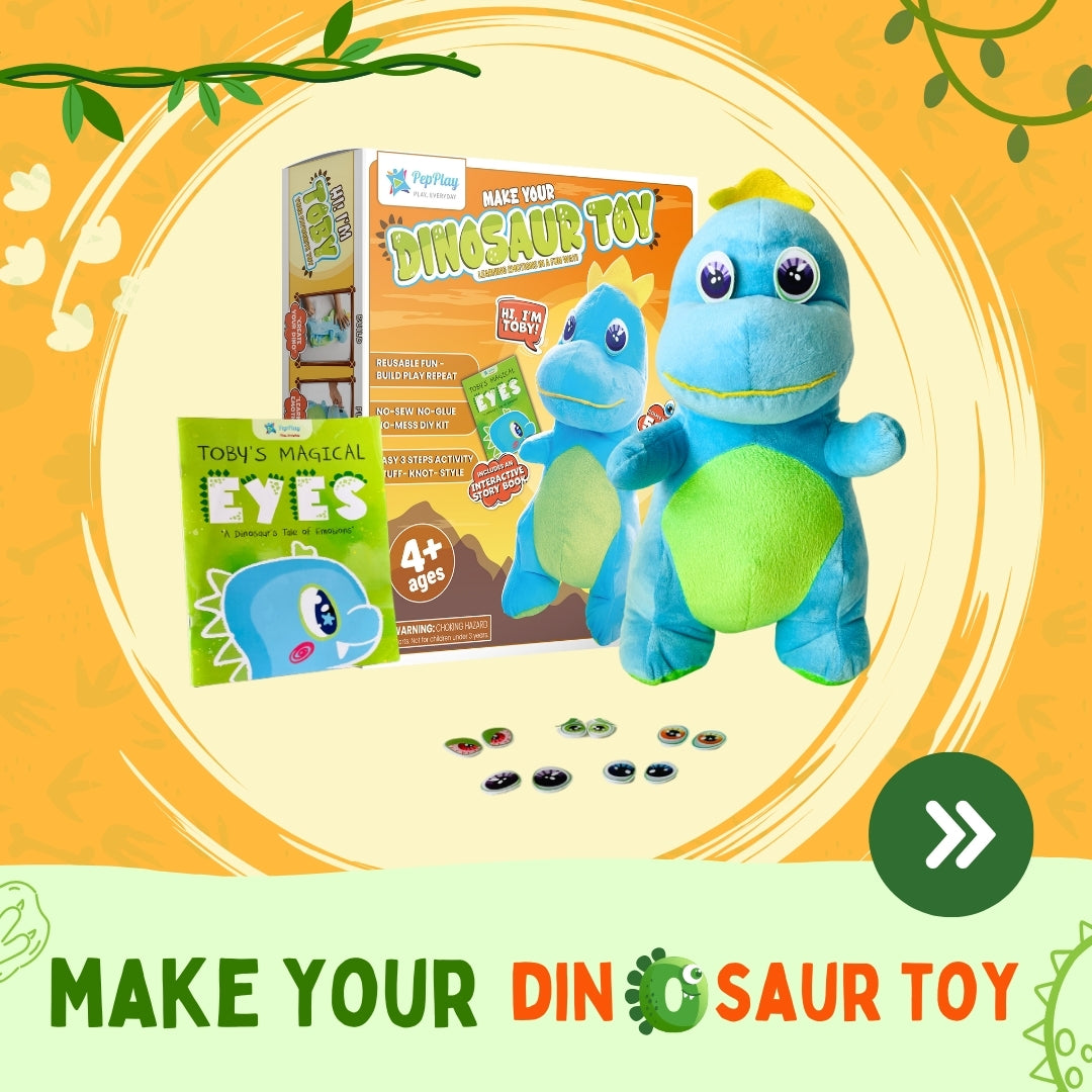 Make Your Dinosaur Toy | DIY Crafts Kit For 4+ Kids | Magic Eyes