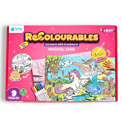 Recolourables Colour & Wipe Placemats - Magical Land