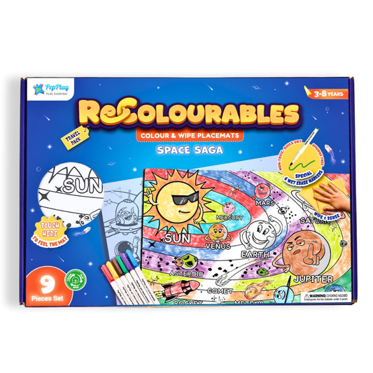 Recolourables Colour & Wipe Placemats - Space Saga