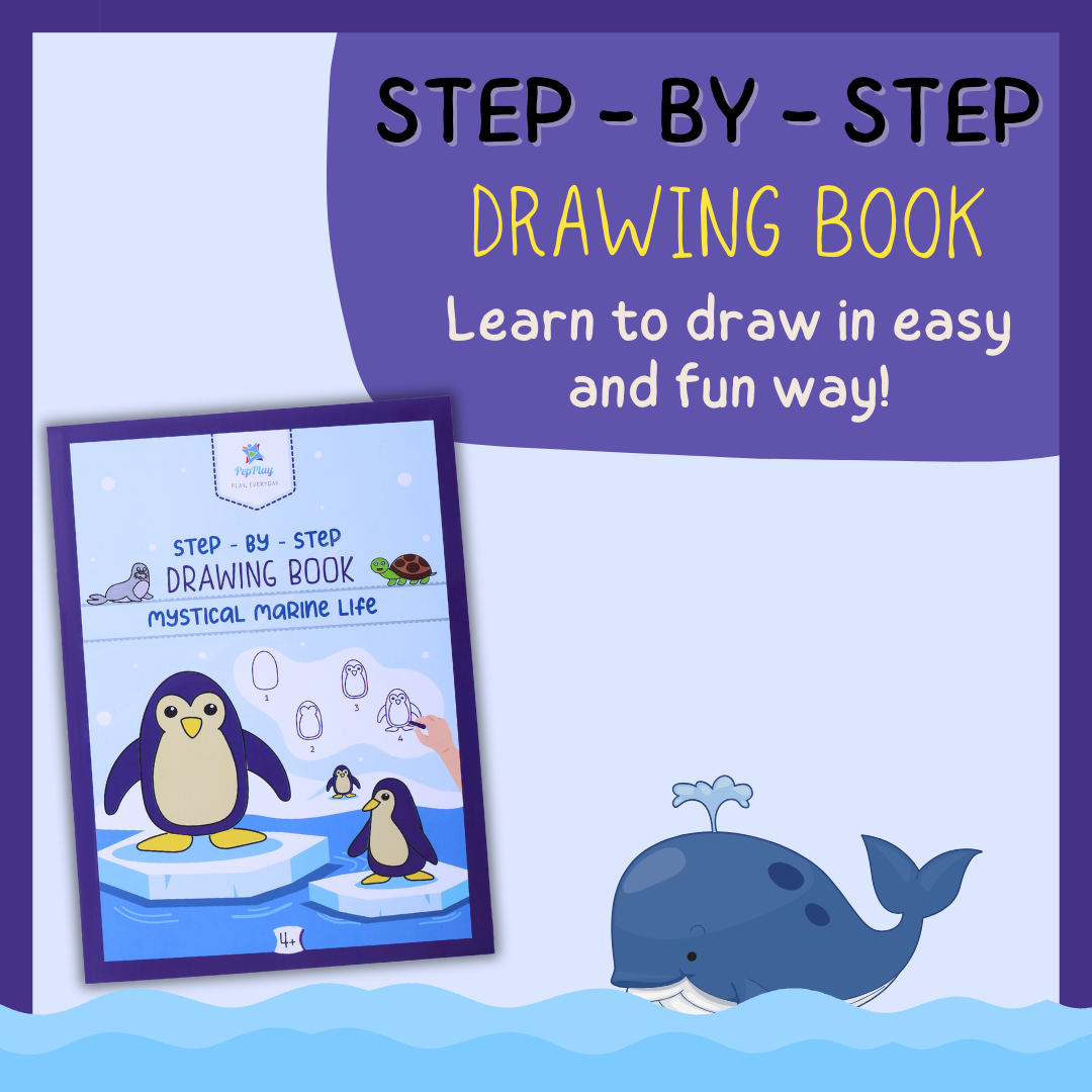 Step by Step Drawing Book- Mystical Marine