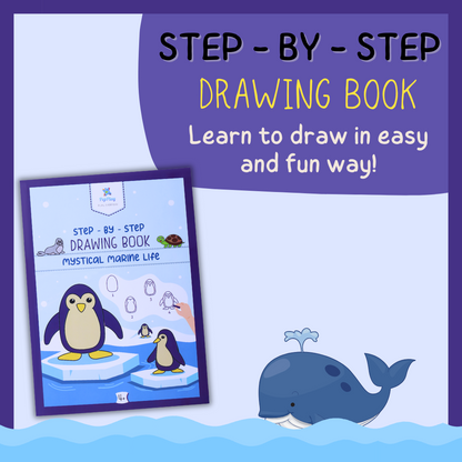 Step by Step Drawing Book- Mystical Marine