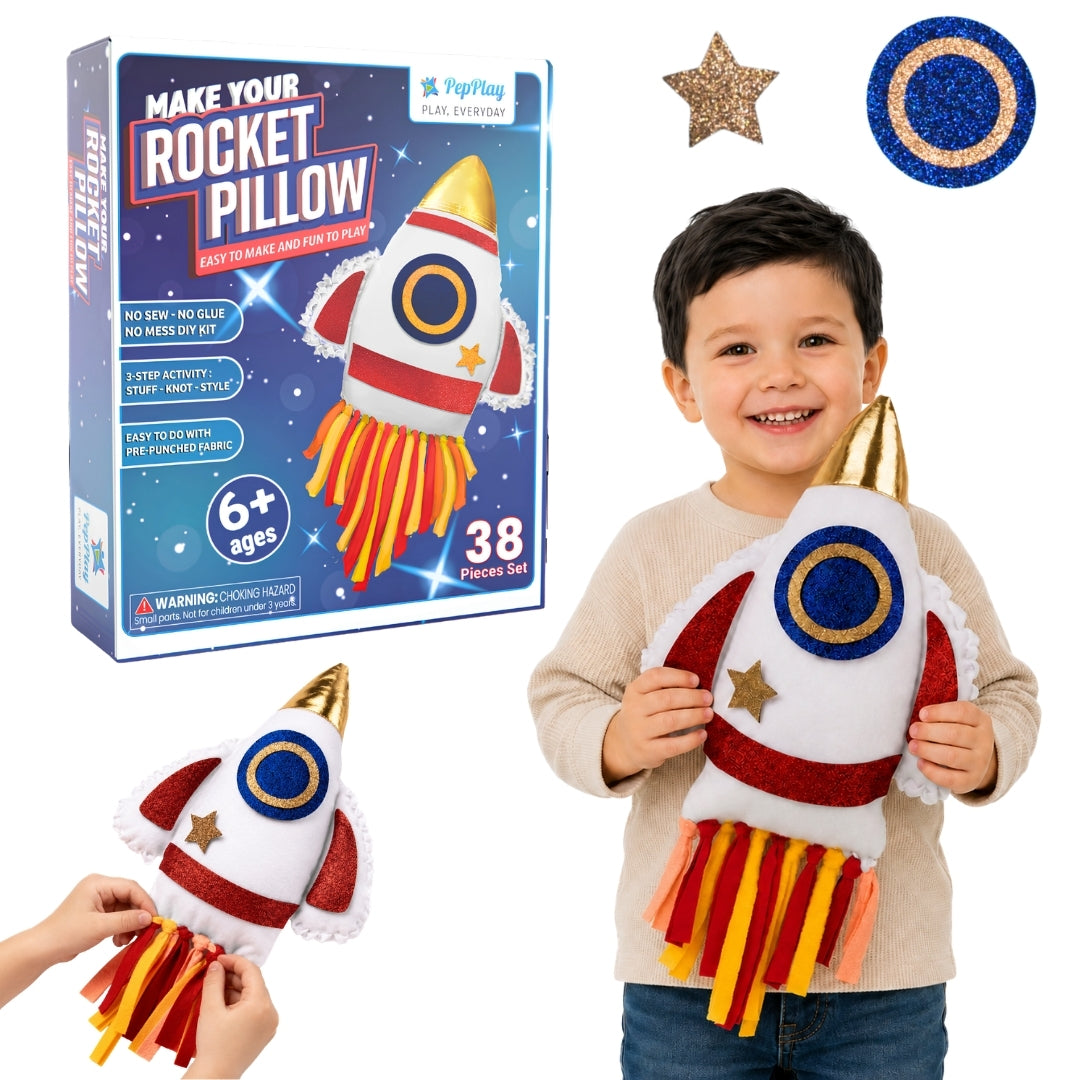 Make Your Rocket Pillow | No-Sew DIY Craft Fun | 6+ Years | PepPlay