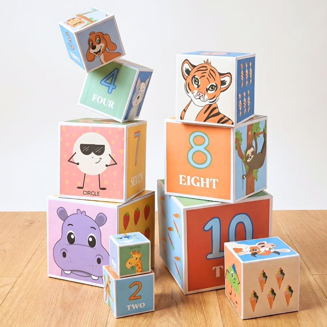 Stacking & Nesting Cube | Early Learning Through Stacking Play | 1+ Years | PepPlay