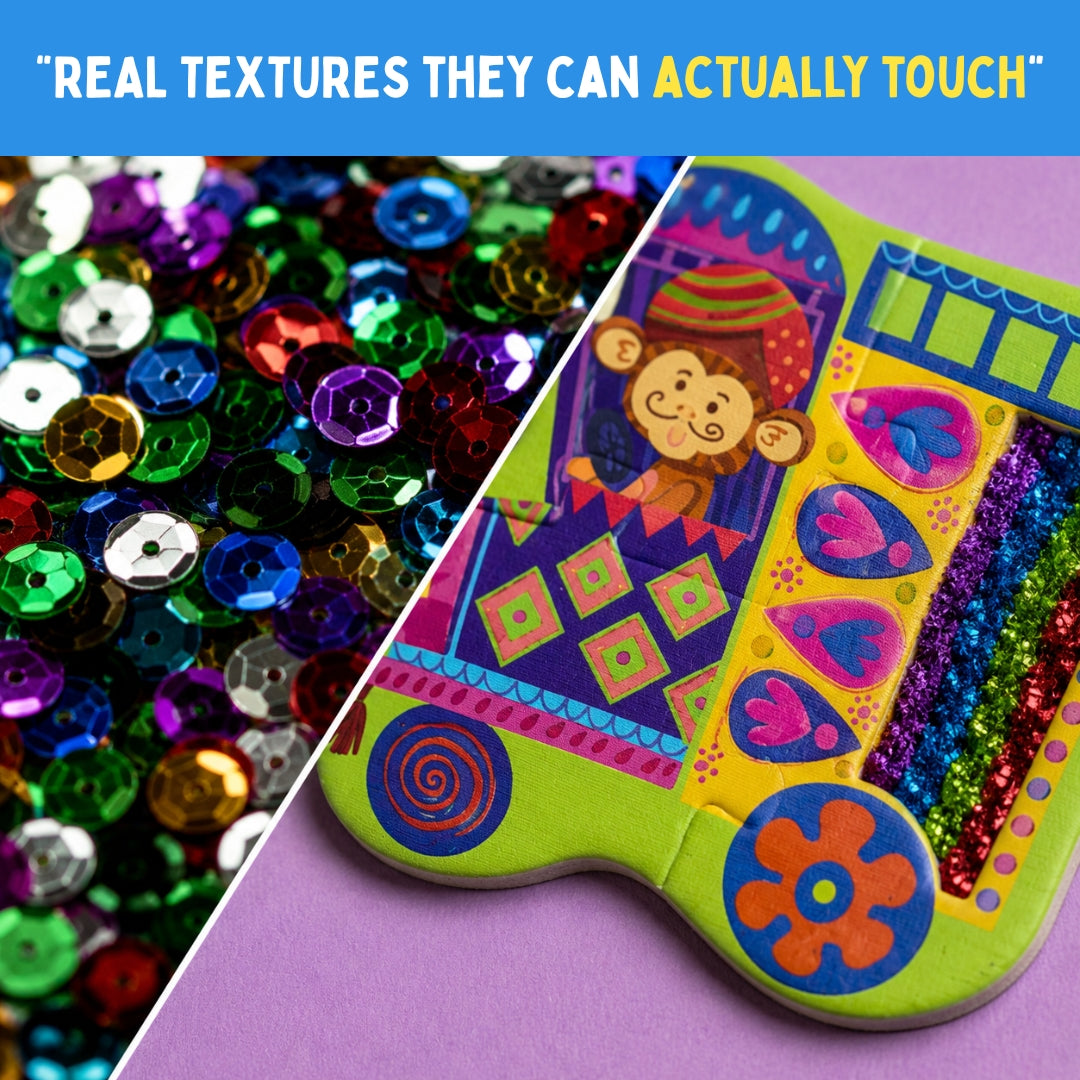 My First Touch & Feel Puzzles - Colourful Vehicles | Sensory Learning for Toddlers | 1+ Years | PepPlay