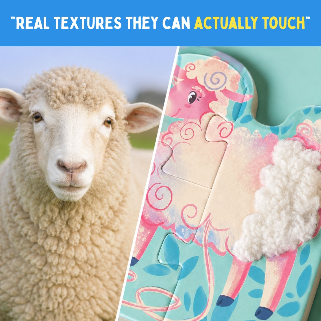 My First Touch & Feel Puzzles - Farm Animals | Sensory Learning for Toddlers | 1+ Years | PepPlay