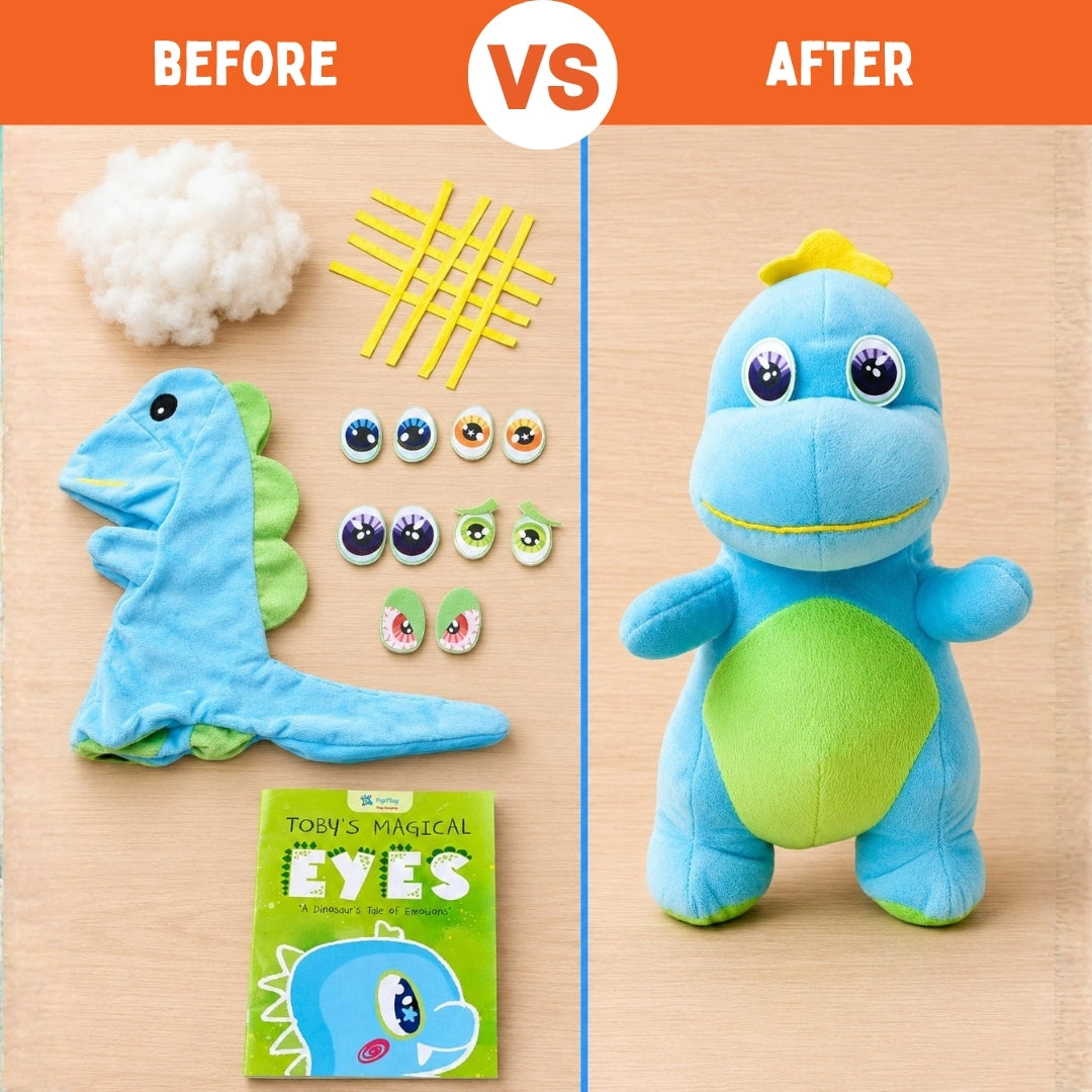 Make Your Dinosaur Toy | No-Sew DIY Learning Toy | 4+ Years | PepPlay