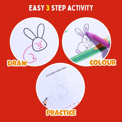 Step by Step Drawing Book – Cute Farm Animals