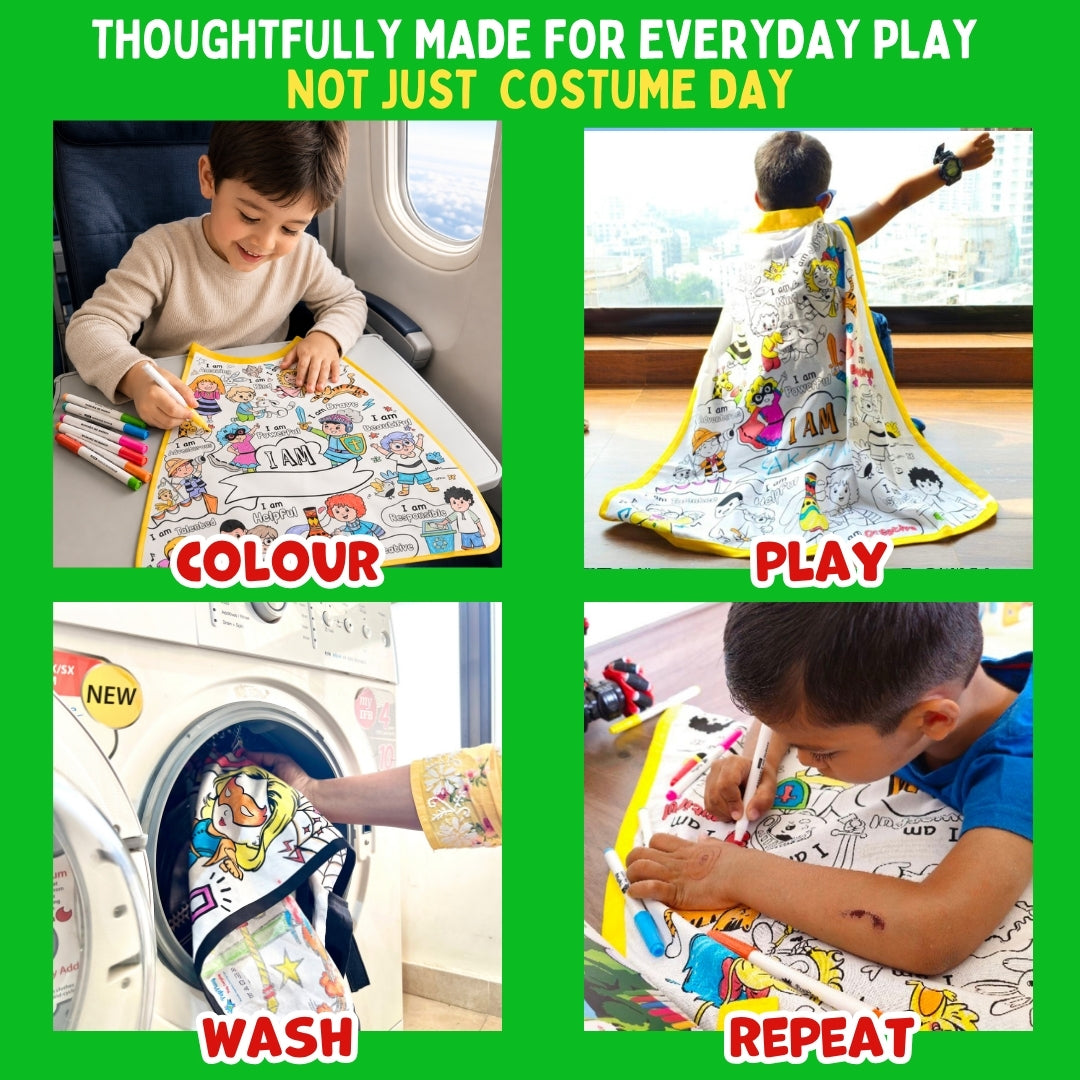 My Affirmation Cape Kit | Positive Play & Self-Expression | 4+ Years | PepPlay