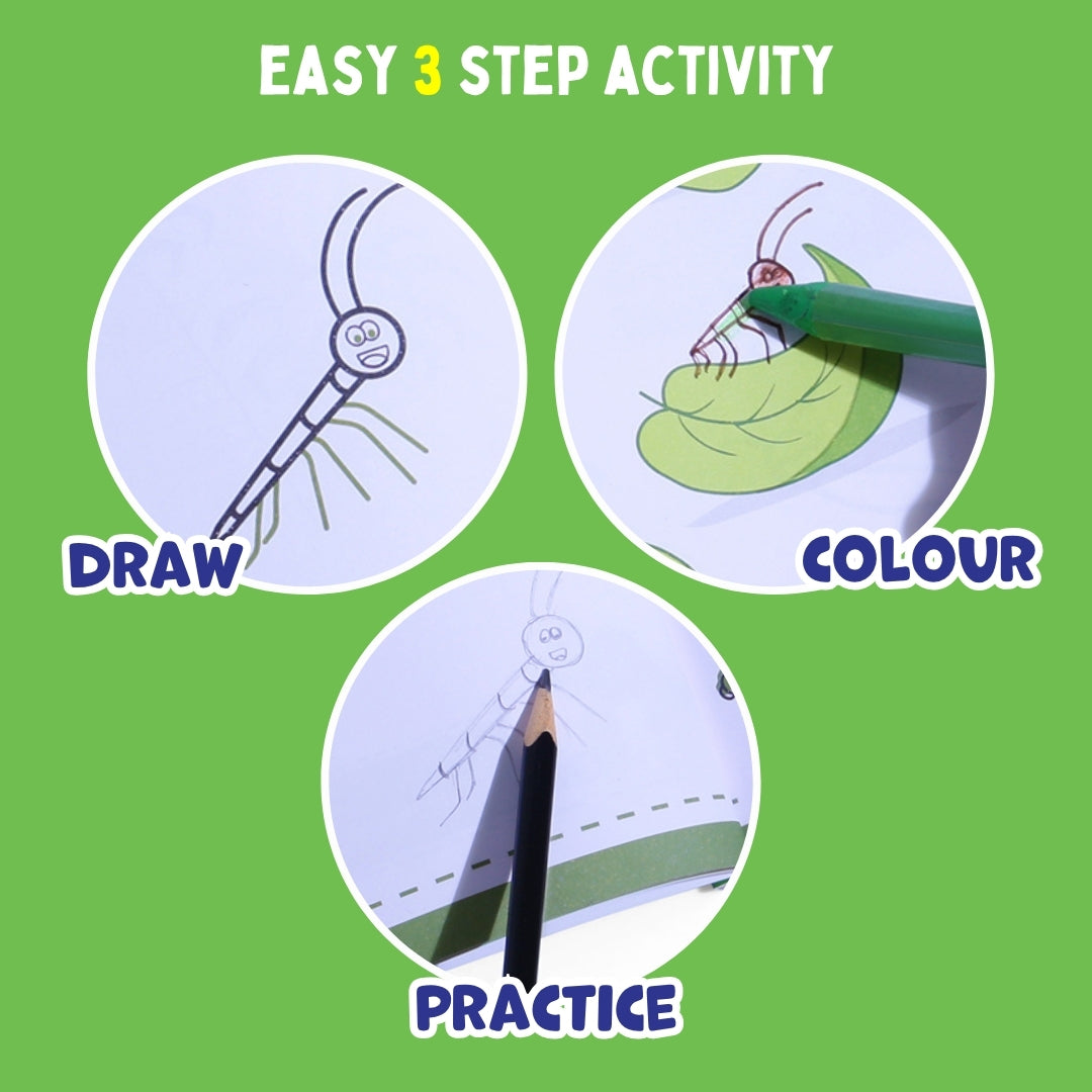 Step by Step Drawing Book – Incredible Insects