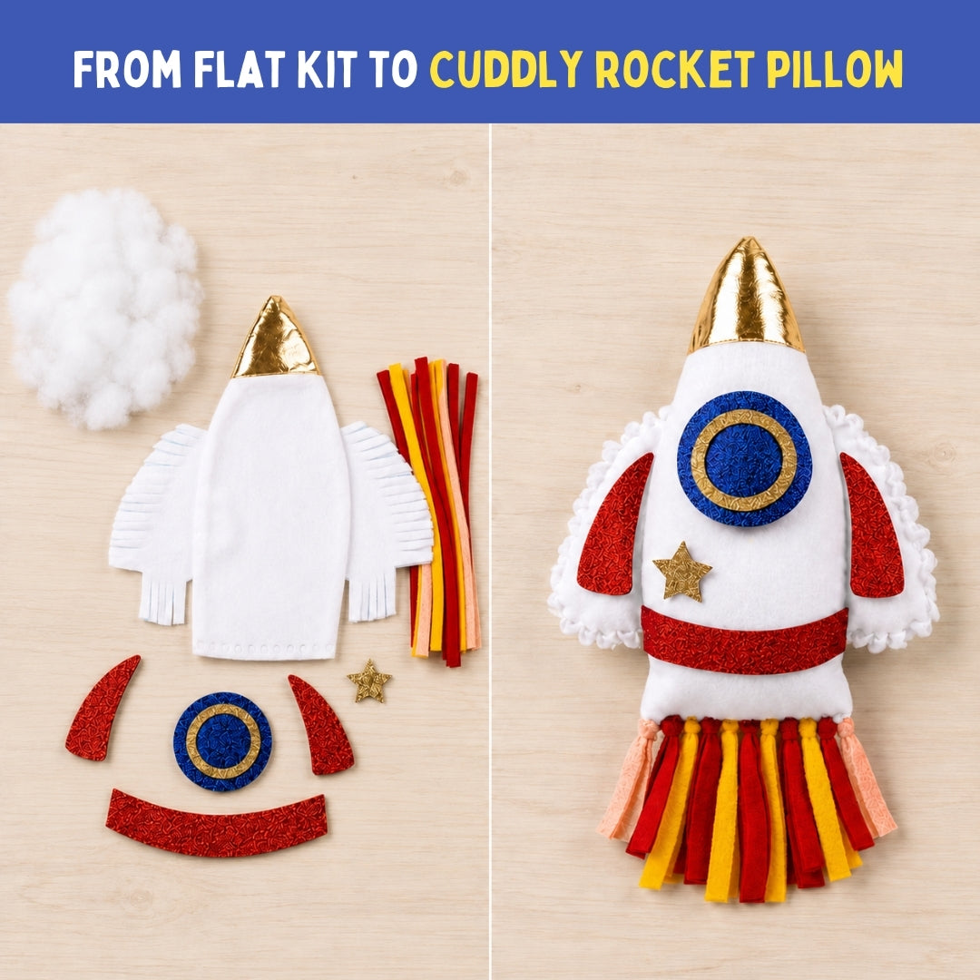 Make Your Rocket Pillow | No-Sew DIY Craft Fun | 6+ Years | PepPlay