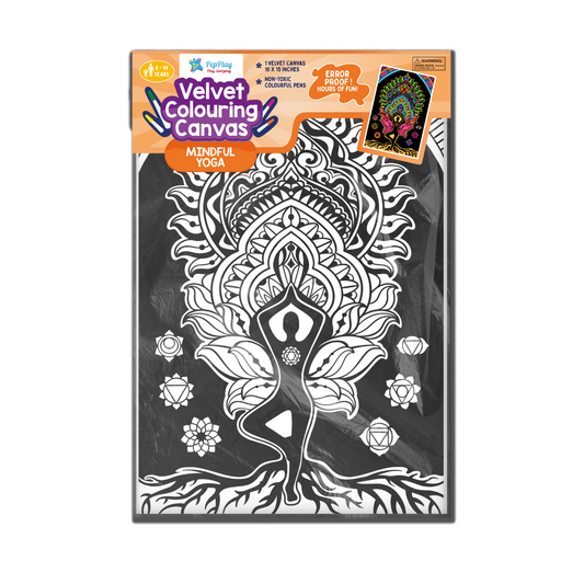 Velvet Colouring Canvas – Mindful Yoga