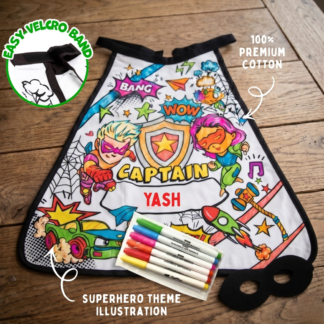 Colour Your Superhero Cape | Colour, Wear & Pretend Play | 4+ Years | PepPlay