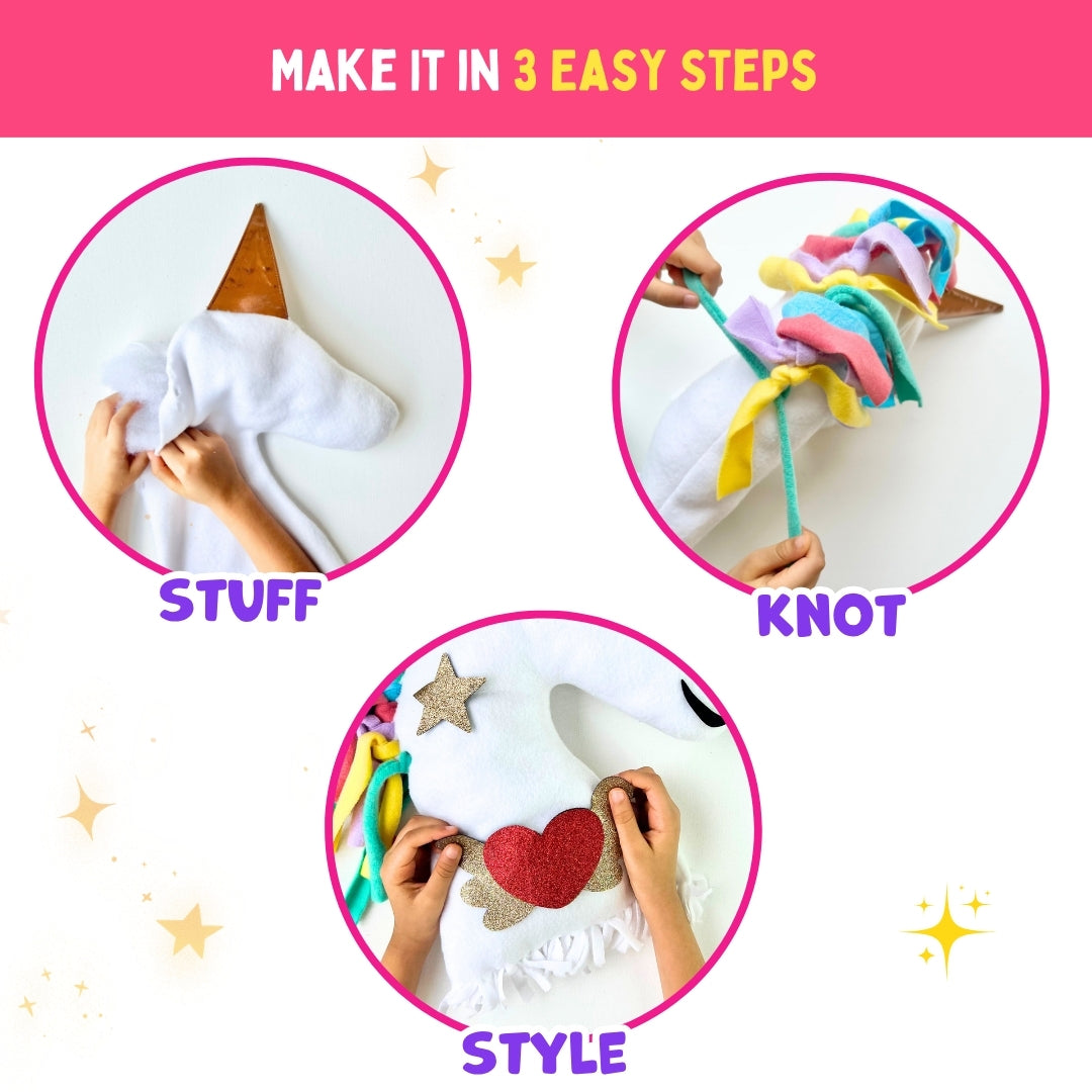 Make Your Unicorn Pillow | No-Sew DIY Craft Fun | 6+ Years | PepPlay