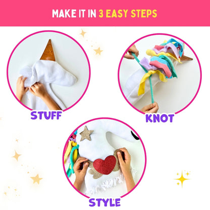 Make Your Unicorn Pillow | No-Sew DIY Craft Fun | 6+ Years | PepPlay