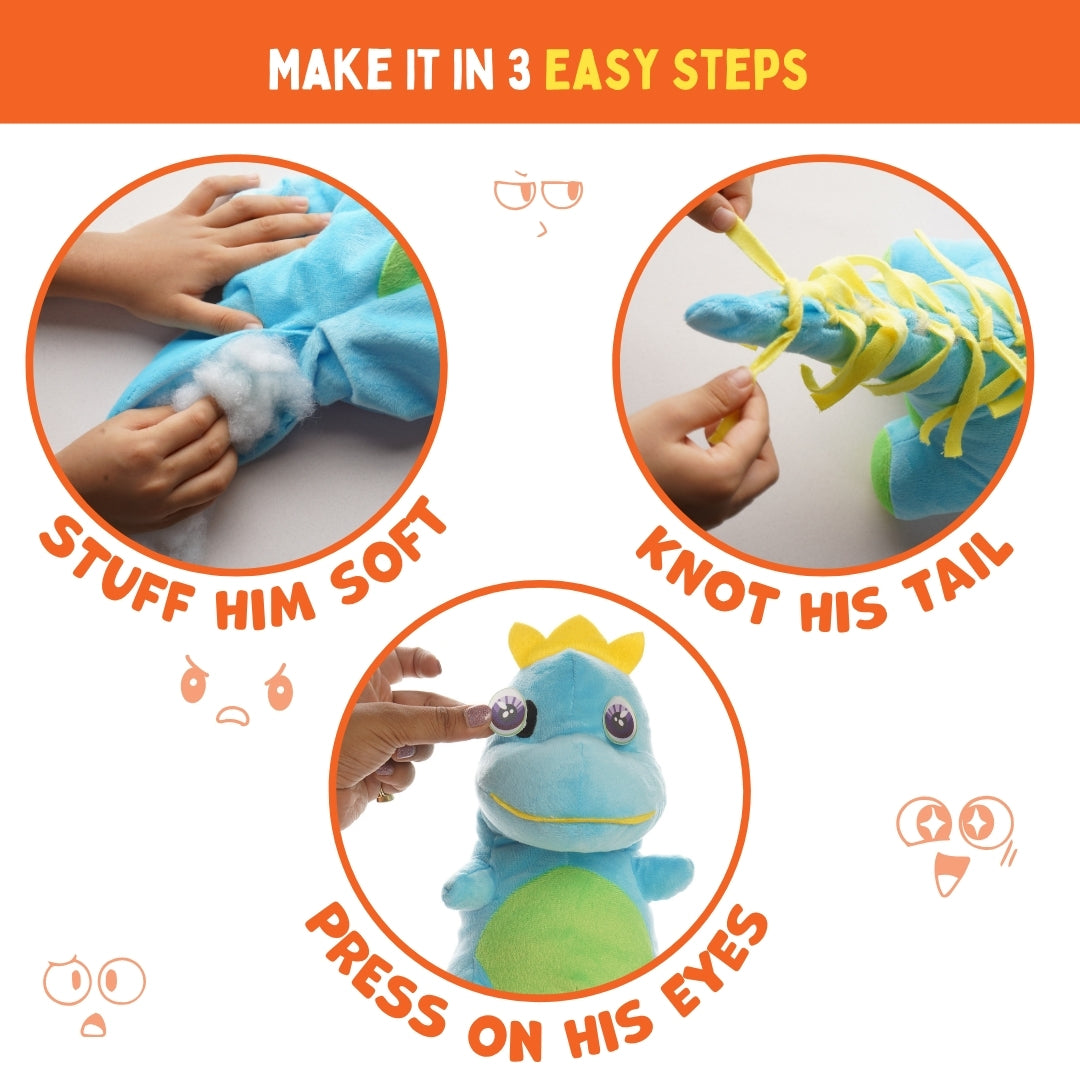 Make Your Dinosaur Toy | No-Sew DIY Learning Toy | 4+ Years | PepPlay