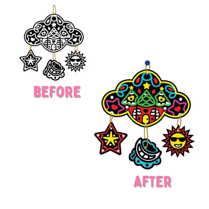 Colour-in Velvet Unicorns and Fairies