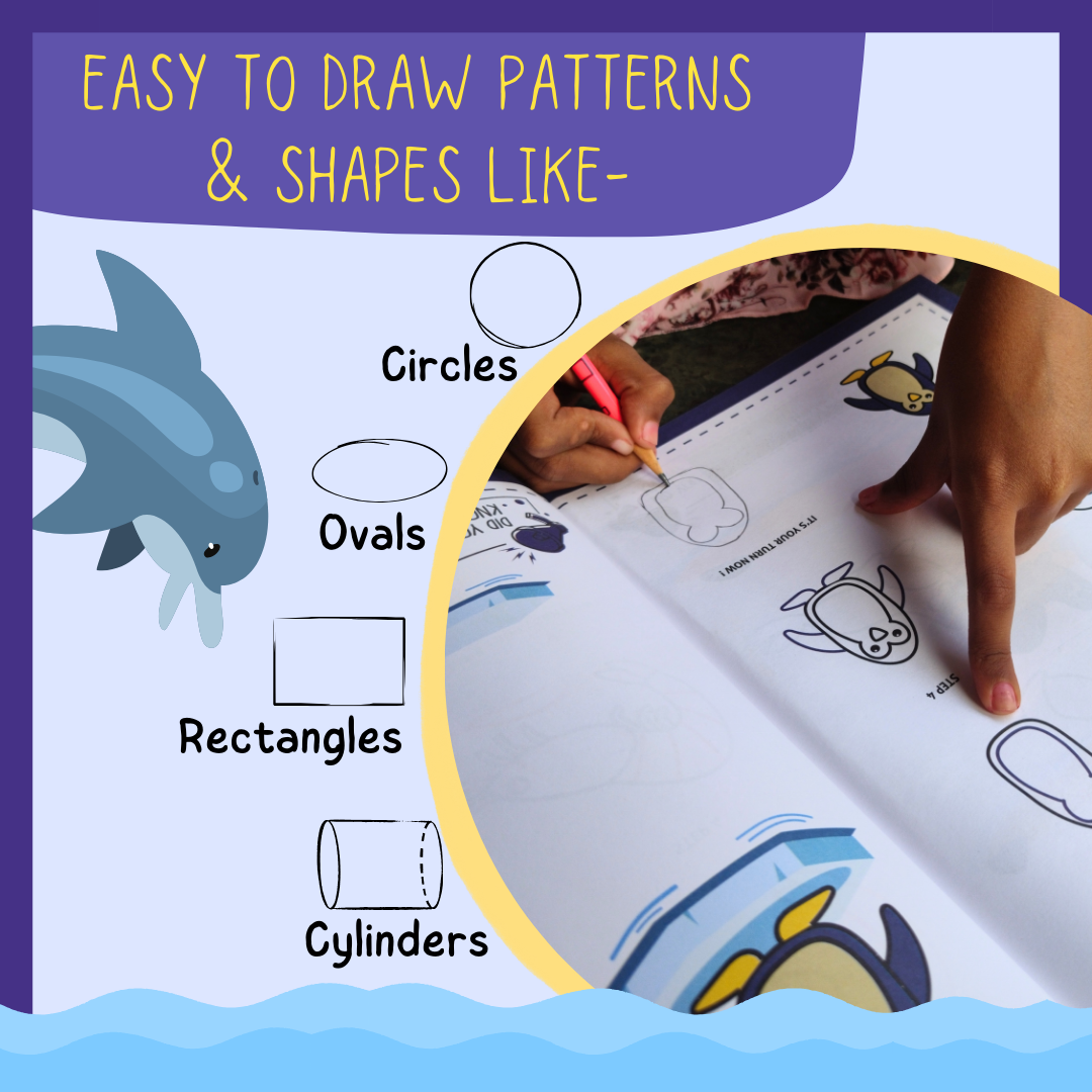 Step by Step Drawing Book- Mystical Marine