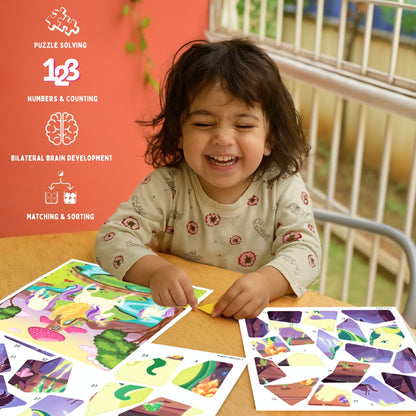 Mosaic Sticker Puzzle By Numbers - Magical Unicorn