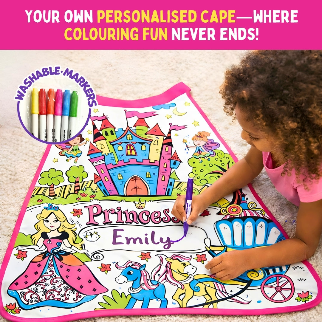 My Princess Cape Kit | Colour, Wear & Pretend Play | 4+ Years | PepPlay