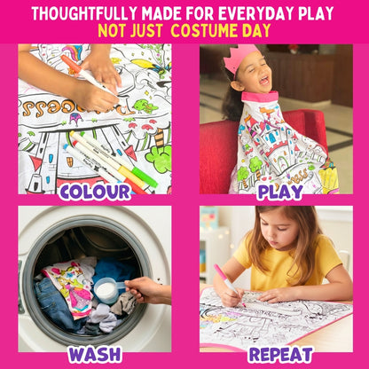 My Princess Cape Kit | Colour, Wear & Pretend Play | 4+ Years | PepPlay