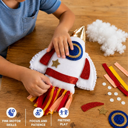 Make Your Rocket Pillow | No-Sew DIY Craft Fun | 6+ Years | PepPlay