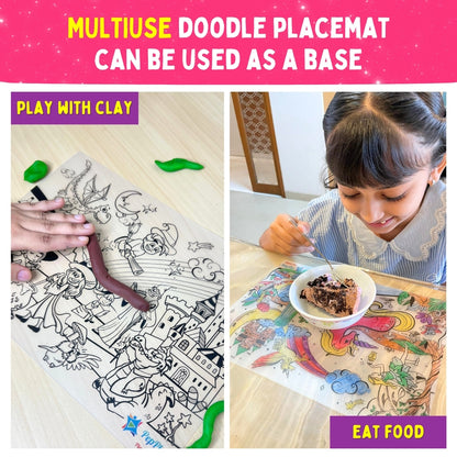 Recolourables Colour & Wipe Placemats - Magical Land