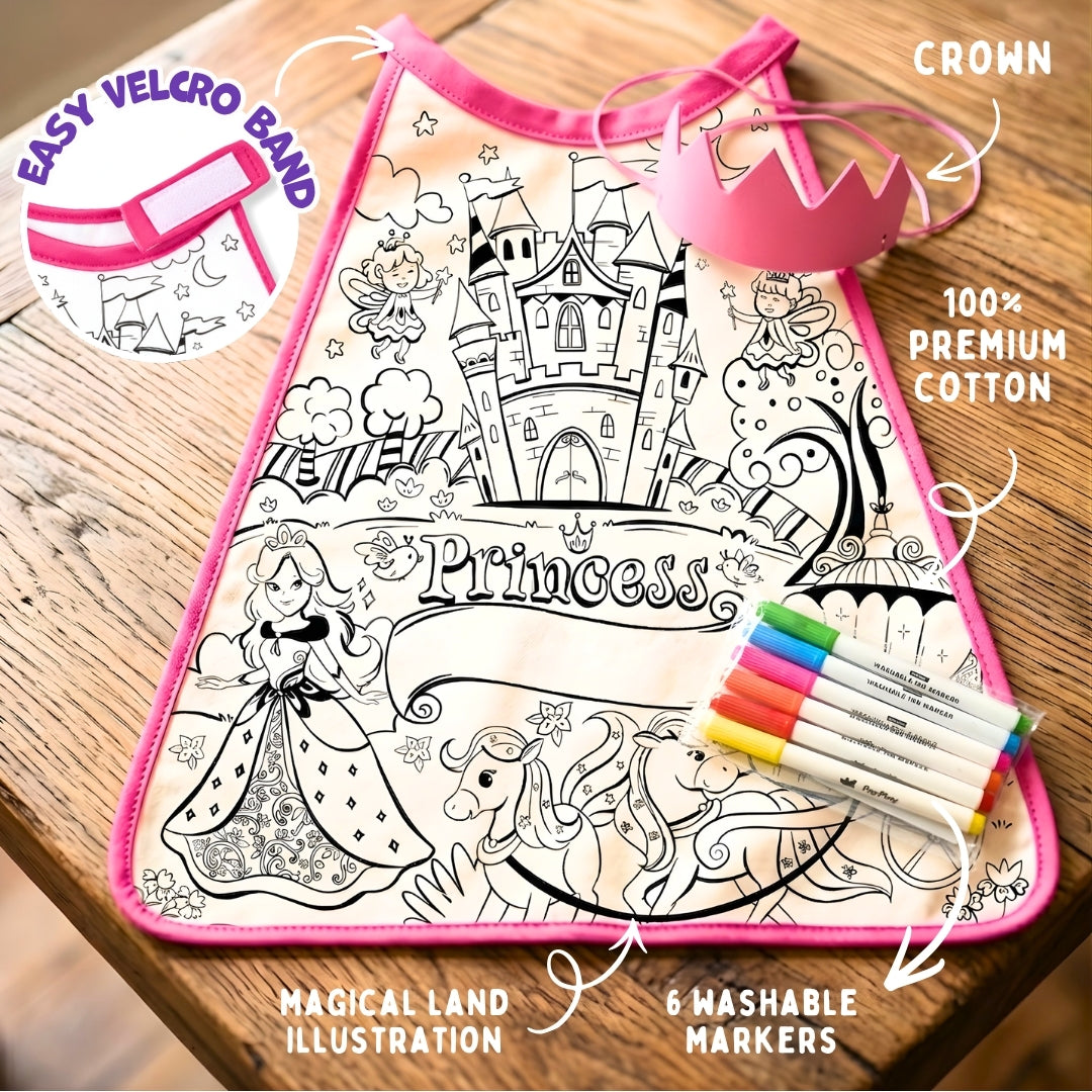 My Princess Cape Kit | Colour, Wear & Pretend Play | 4+ Years | PepPlay