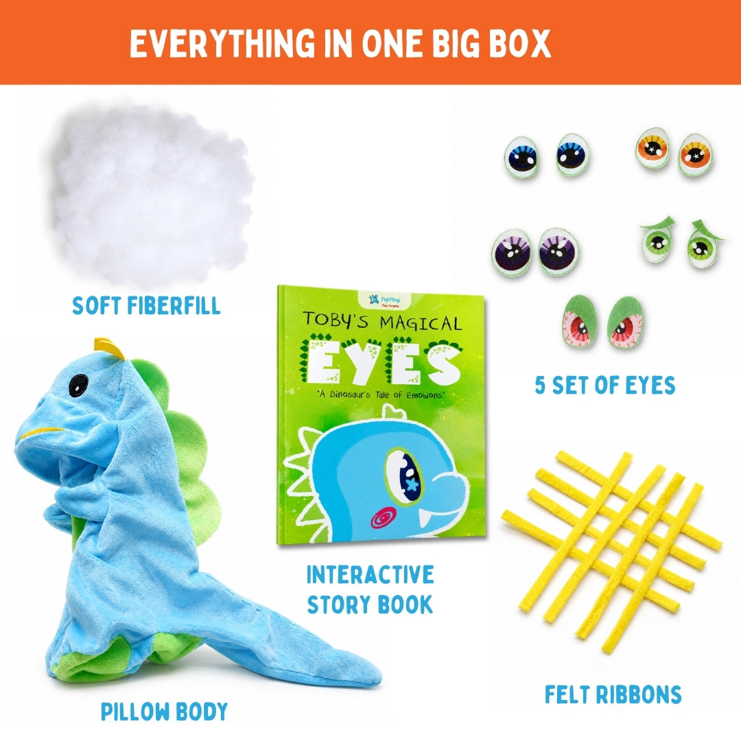 Make Your Dinosaur Toy | No-Sew DIY Learning Toy | 4+ Years | PepPlay