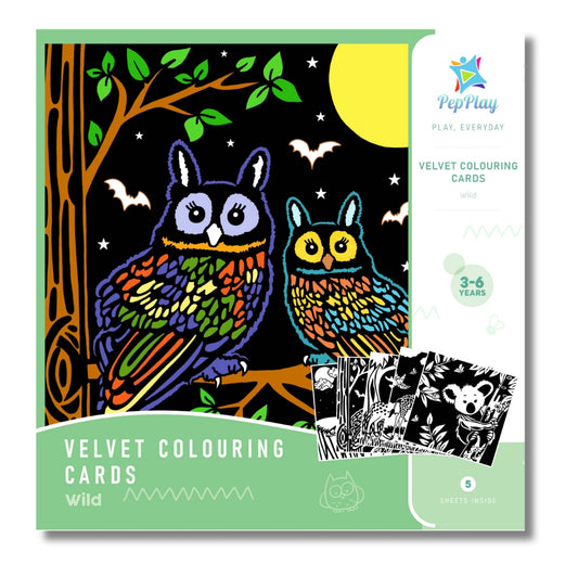 Velvet Colouring cards – Wild