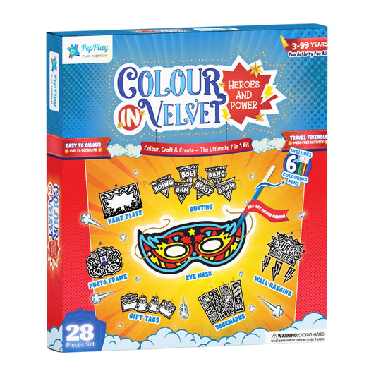 Colour-in Velvet Heroes and Power