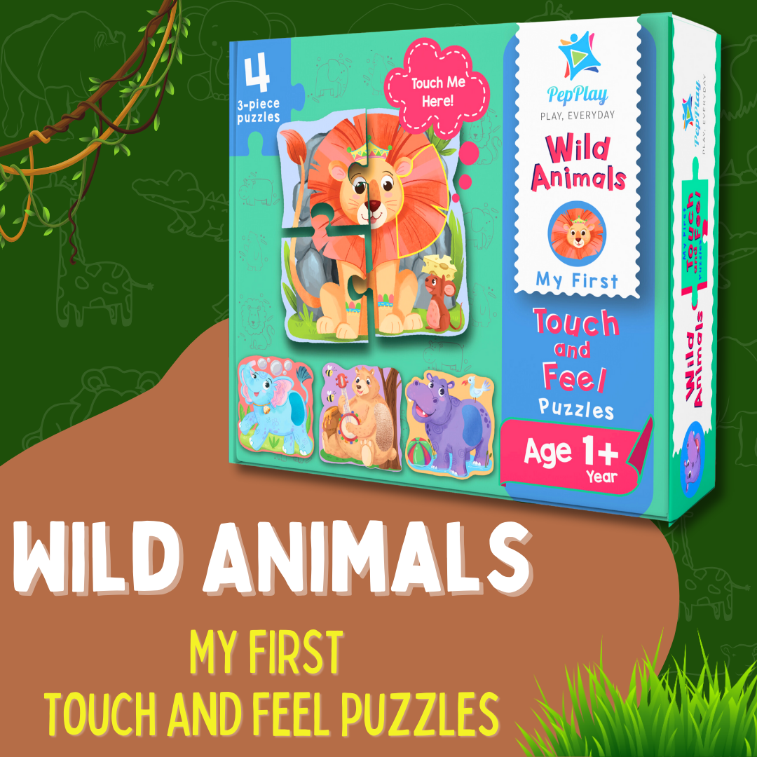 My First Touch & Feel Puzzles – Wild Animals