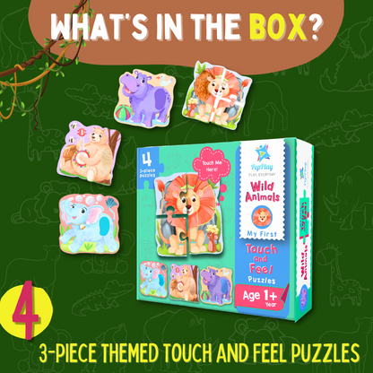 My First Touch & Feel Puzzles – Wild Animals