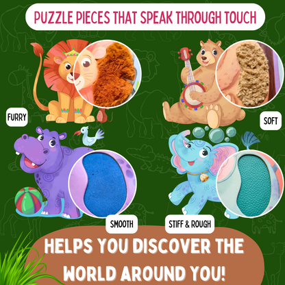 My First Touch & Feel Puzzles – Wild Animals