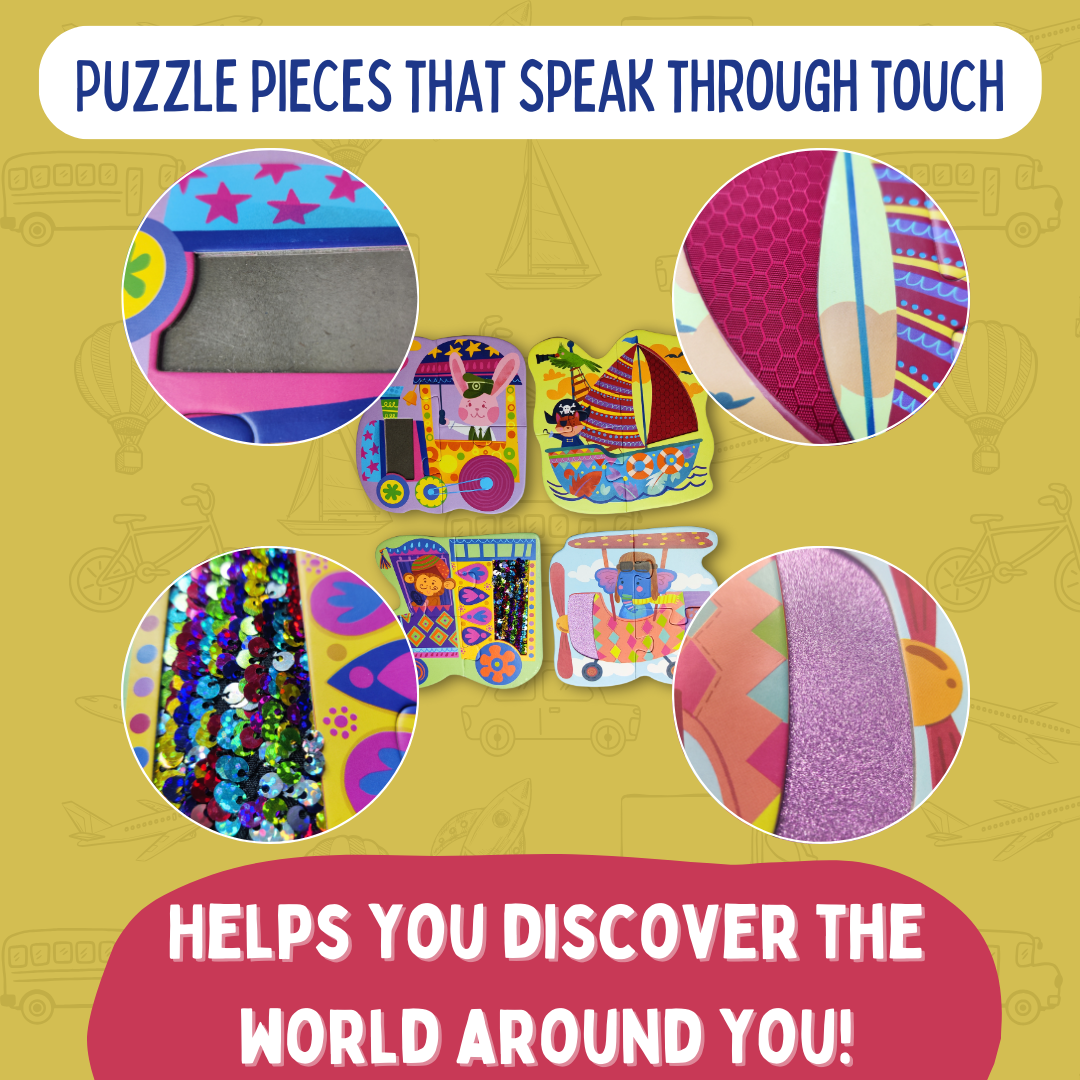 My First Touch & Feel Puzzles – Colourful Vehicles