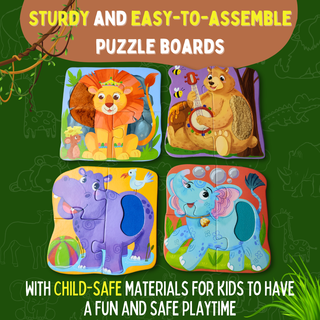 My First Touch & Feel Puzzles – Wild Animals